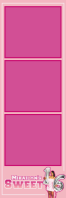 Pink Mikailyn's Sweet 16 2x6 Photo Frame Template Banner 2' × 6'