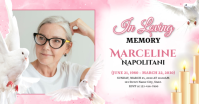 Pink Minimal Funeral Announcement Facebook Post template