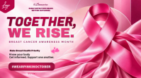 粉色 Breast Cancer Awareness Umbukiso Wedijithali Template