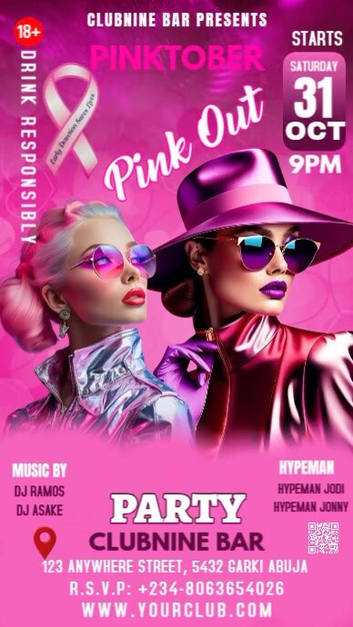 Copy of Pink Modern & Minimal Breast Cancer Awareness Month(pink ...