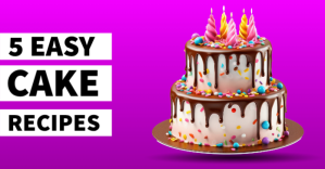 Pink Cake Recipes Facebook Shared Image Template