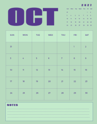 Pink Calendar 海报/墙板 Template - Page 10