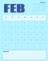 Pink Calendar 海报/墙板 Template - Page 2