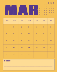 Pink Calendar 海报/墙板 Template - Page 3