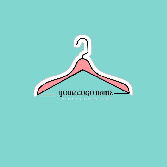 Pink Modern & Minimal Editable Thrift Store Logo Template Design Trendy Vintage Store Branding Fashi