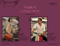 粉色 Halloween Fashion Collection Løbeseddel Template - Page 2