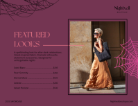 粉色 Halloween Fashion Collection Løbeseddel Template - Page 3