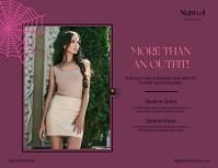粉色 Halloween Fashion Collection Løbeseddel Template - Page 4