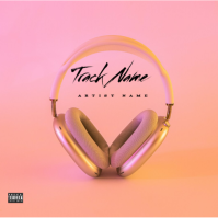 Pink Modern & Minimal Music Album Cover Album Cover template