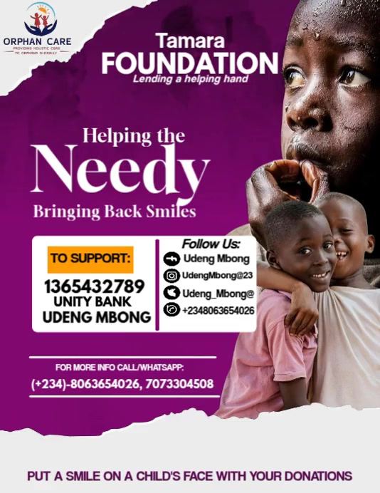 Pink Modern & Minimal Orphanage Outreach Flyer (us Letter) Template ...