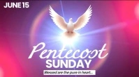 Pink Modern & Minimal Pentecost Celebration  Digital Display (16:9) template