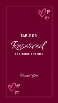 Pink Modern & Minimal Reserved  Instagram Story template