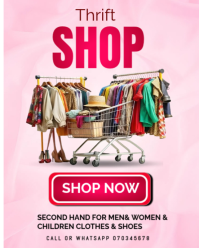 Pink Thrift Shop Instagram Portrait Template