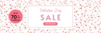 Pink Modern Valentine's Day Sale Cover Header ng Email template