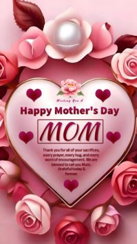 Merah Muda Mother's Day Instagram Story Template