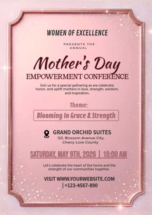 Mother's Day Program Flyers Template | PosterMyWall