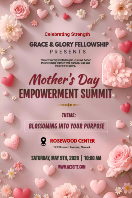 Mother's Day Program Flyers Template | PosterMyWall