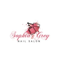 Pink nail salon template Logo