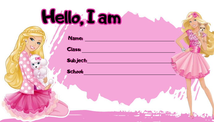 Pink Nametag Template | PosterMyWall