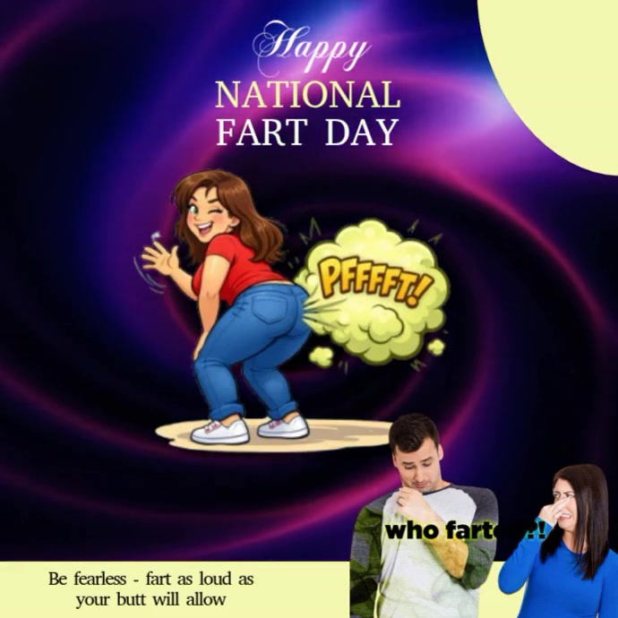 National Fart Day Instagram Ad Template | PosterMyWall