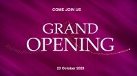 Pink Neon Grand Opening  Digital Display (16:9) template