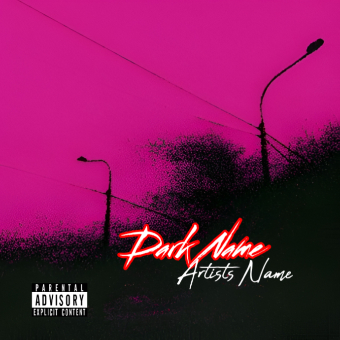 Pink Neon Music Album Cover Album Cover Template | PosterMyWall