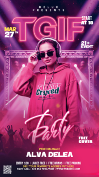 Rosa Music Event Instagram-verhaal Template