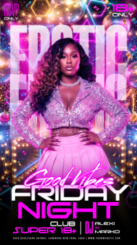 Pink Nightclub Event História do Instagram Template