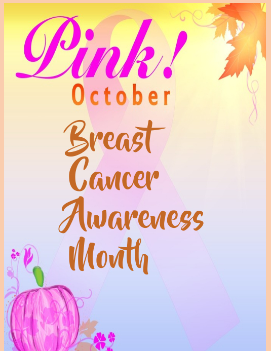 Copy of pink october, brest cancer awareness month | PosterMyWall
