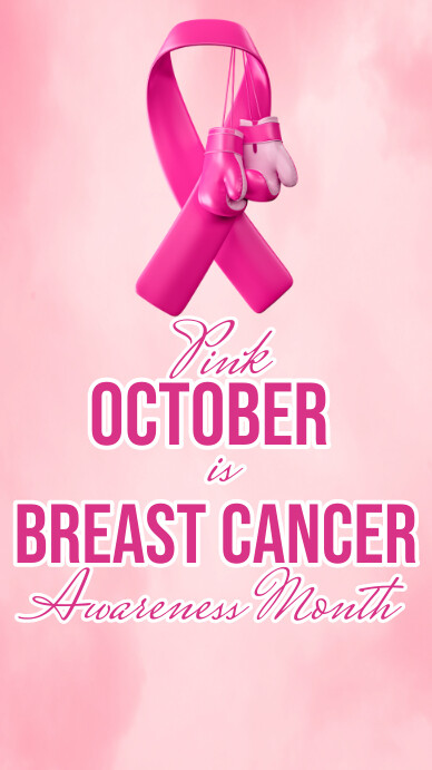 pink october,breast cancer awareness month Instagram Story template