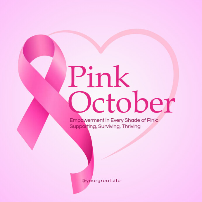 Copy of Pink October Awareness | PosterMyWall