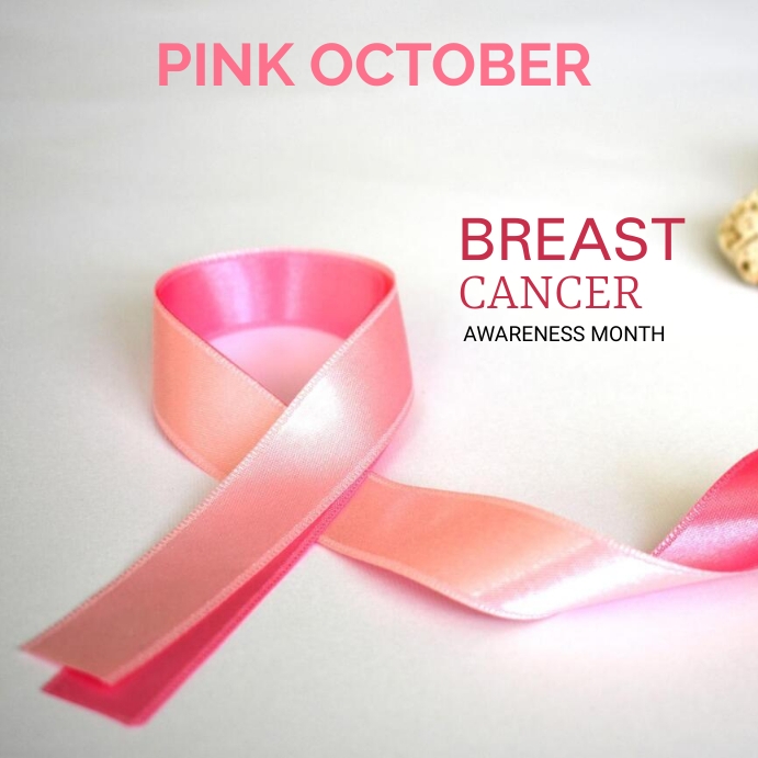 Copy of pink october breast cancer awareness month | PosterMyWall