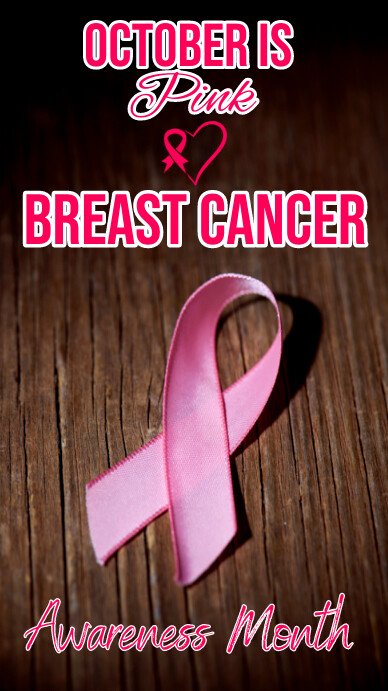 pink october breast cancer awareness month Template | PosterMyWall