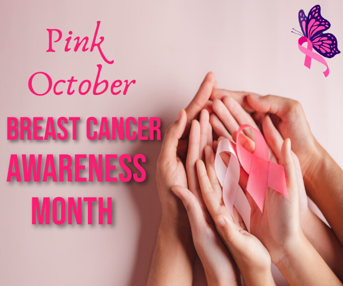 Copy of Pink October Breast cancer Awareness Month | PosterMyWall