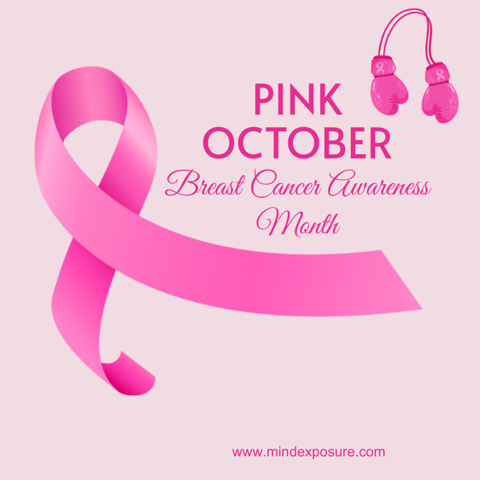 Copy of pink october breast cancer awareness month | PosterMyWall