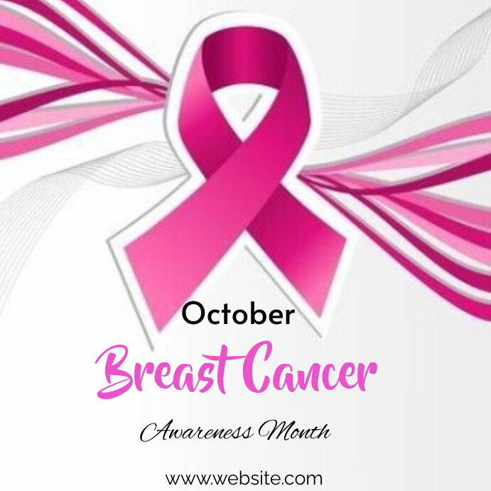Pink October breast cancer Template | PosterMyWall