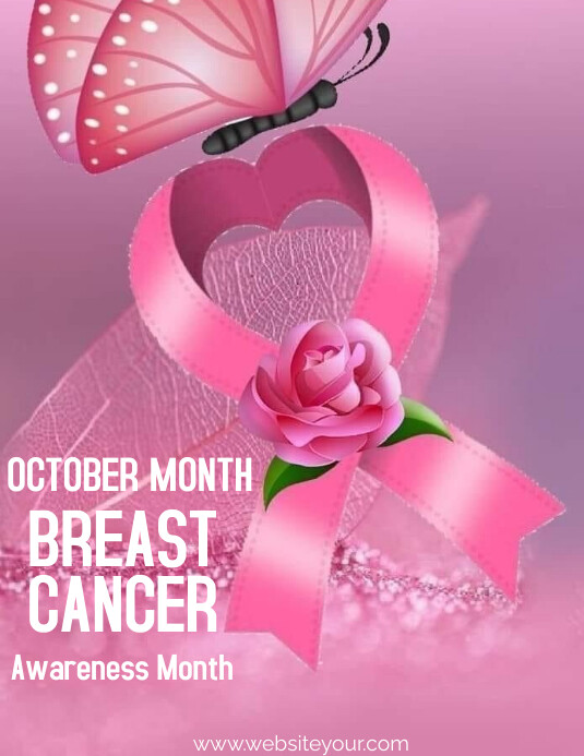 Plantilla de Pink October breast cancer | PosterMyWall