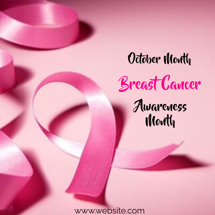 Pink October breast cancer Template | PosterMyWall
