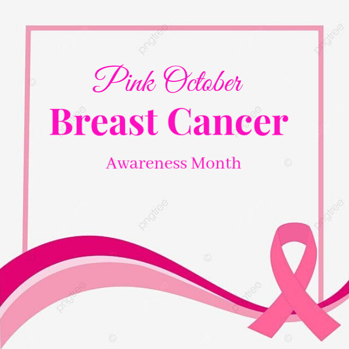 Pink october breast cancer Template | PosterMyWall