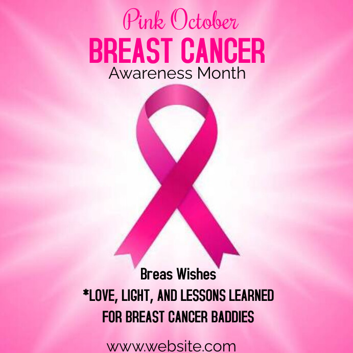 Plantilla de Pink October breast cancer | PosterMyWall