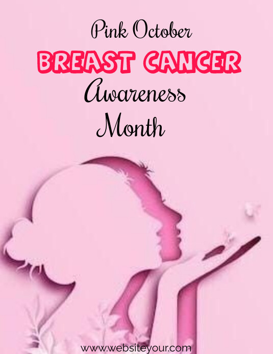 Pink October breast cancer Template | PosterMyWall