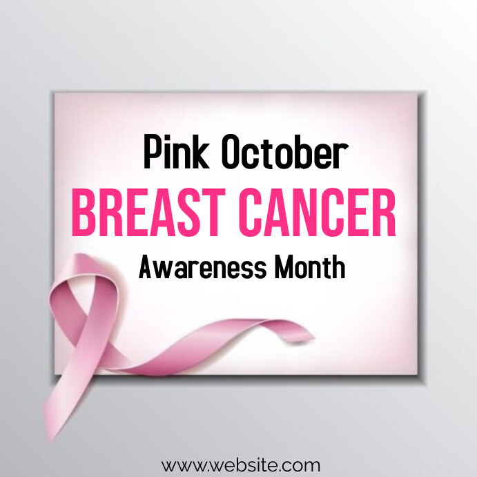 Plantilla de Pink October breast cancer | PosterMyWall