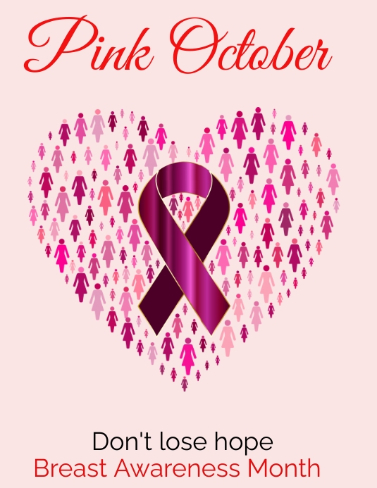 pink october Template | PosterMyWall