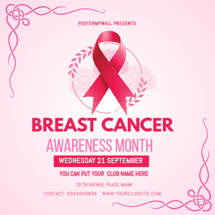 Plantilla de Pink October | PosterMyWall