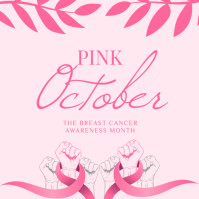 Post Pink October Template | PosterMyWall
