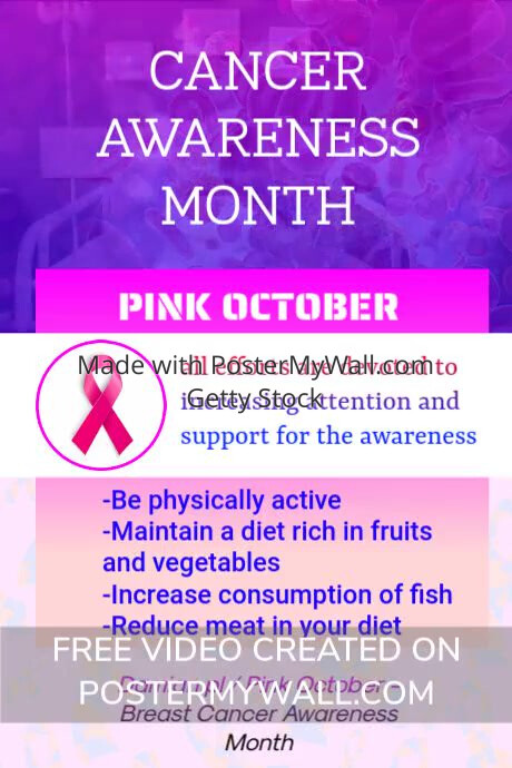 Pink October Poster ad Template | PosterMyWall
