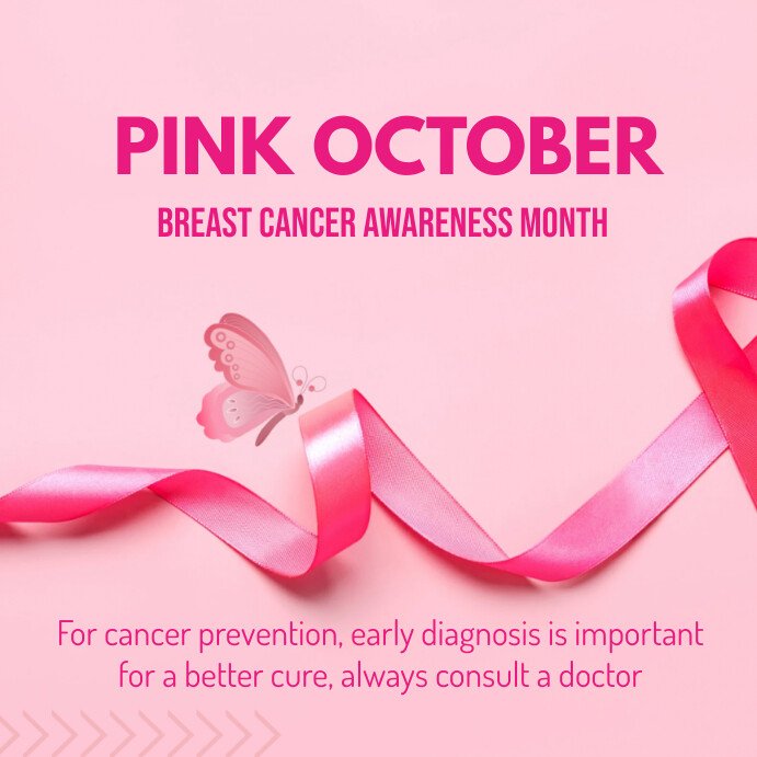 Pink october poster Template | PosterMyWall