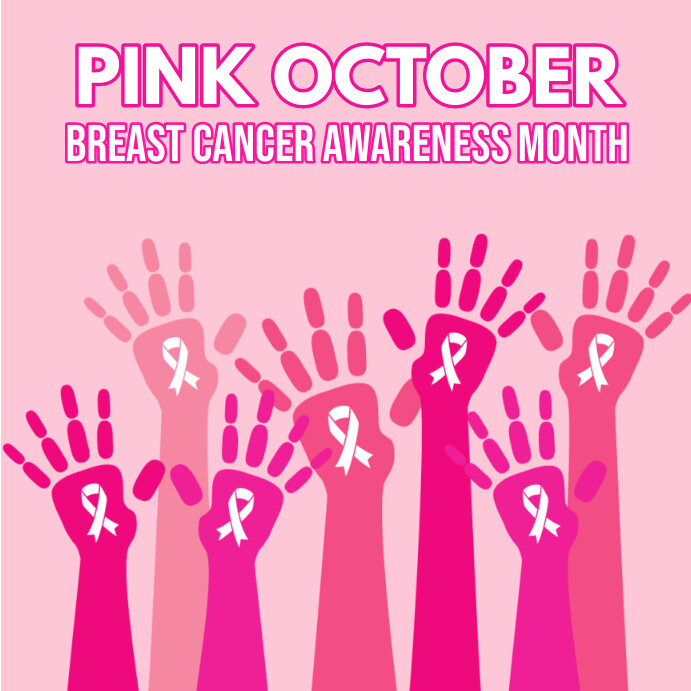 Pink october poster Template | PosterMyWall