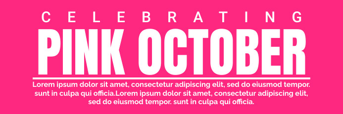 Plantilla de Pink October Template | PosterMyWall