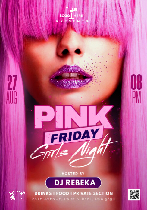 pink party Template | PosterMyWall